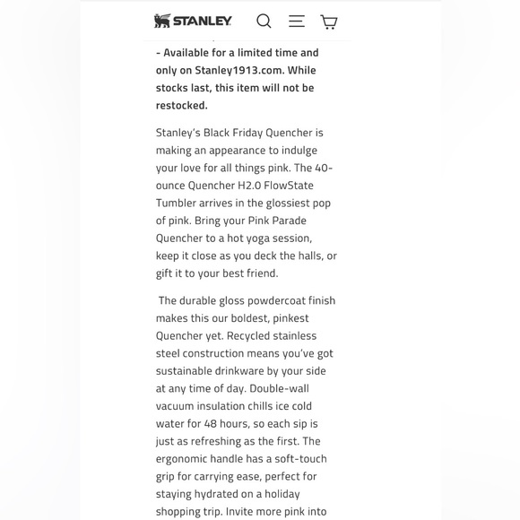 Limited Edition Paradise Pink 40oz Stanley Quencher H2.0 Flowstate Tumbler - Picture 5 of 11